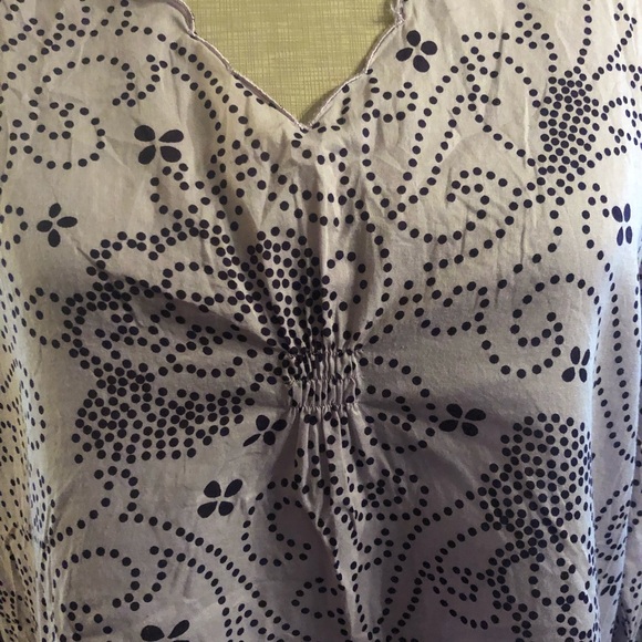 Light purple patterned Cotton Tunic - Picture 6 of 13